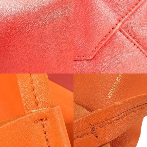 CELINE Orange Leather Tote Bag - Picture 6 of 11